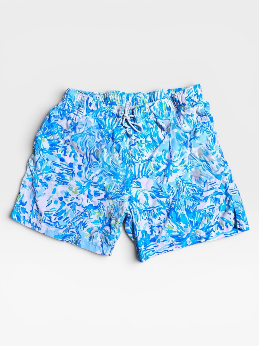 Lilly Pulitzer Men's XL blue/pink tropical Swim Trunk